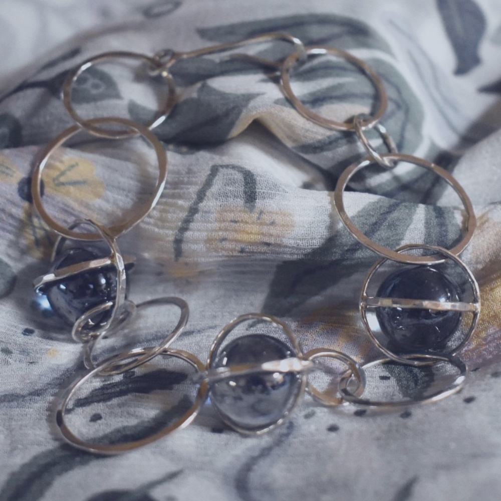 Sterling Silver Orbs Bracelet